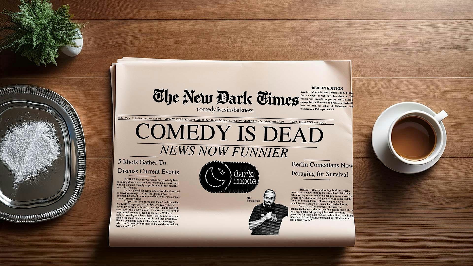 7.2.26 - Z-Bar -Live English Comedy about the News: The New Dark Times