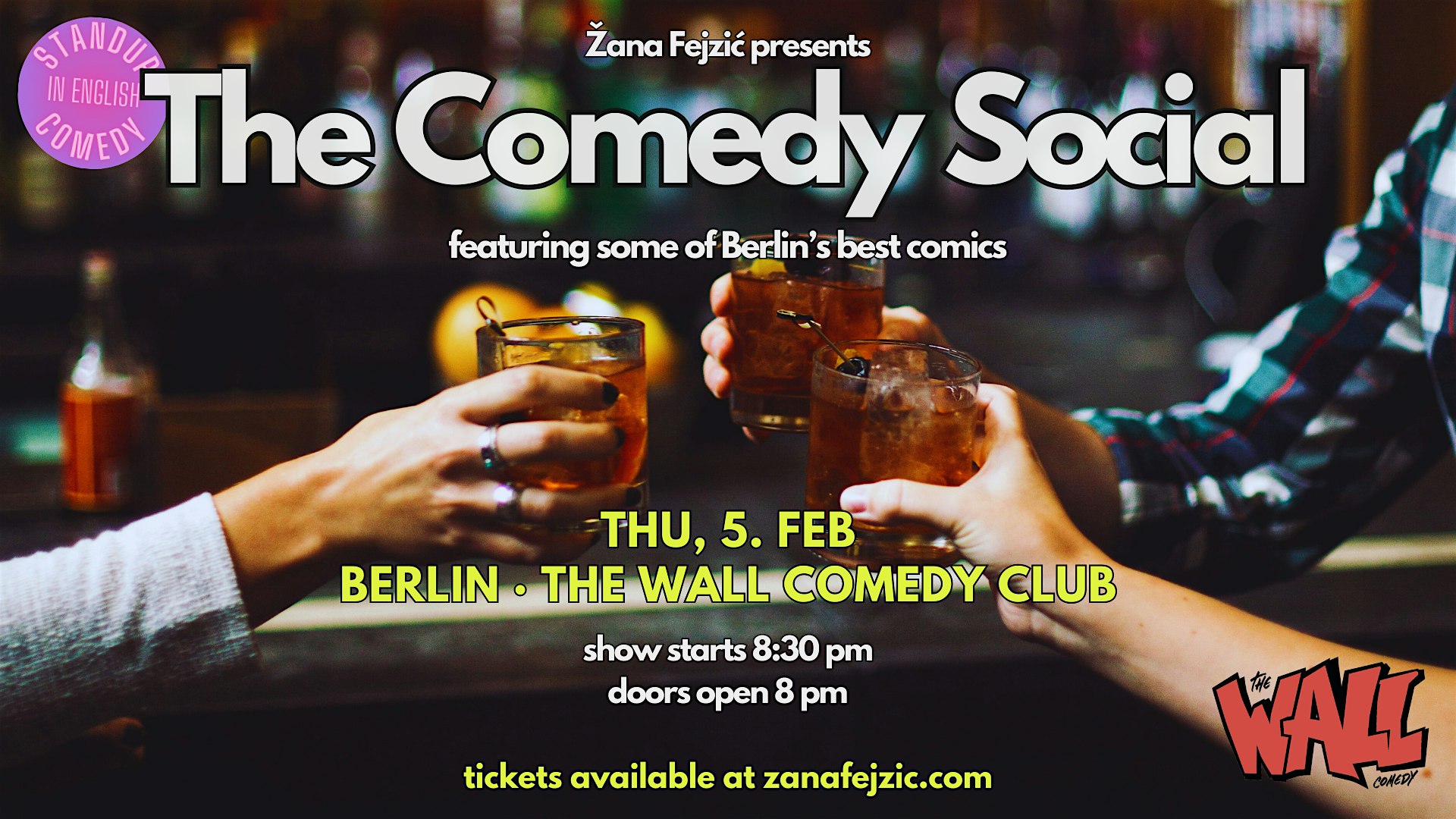 Žana Fejzić presents The Comedy Social (Berlin Friedrichshain)